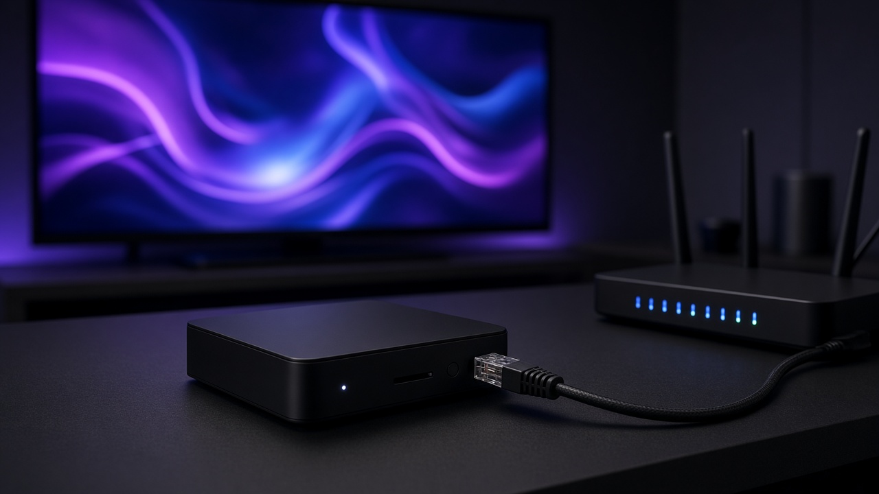 Test abonnement IPTV Strong 8K avec box et Ethernet